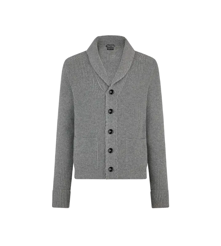 CASHMERE SHAWL COLLAR CARDIGAN online